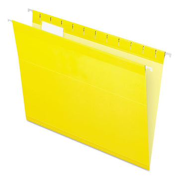 Pendaflex® Colored Reinforced Hanging Folders, Letter Size, 1-5-cut Tab, Yellow, 25-box freeshipping - TVN Wholesale